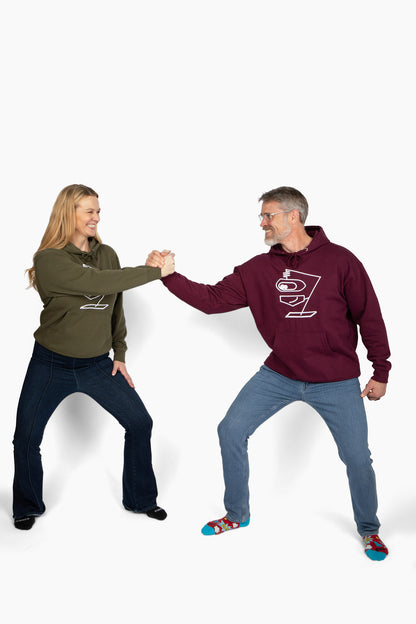 the tiller premium custom-embroidered unisex hoodie for men and women