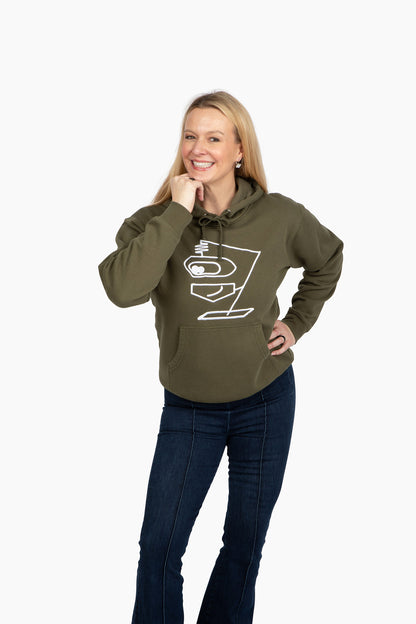 the tiller premium custom-embroidered unisex hoodie for men and women